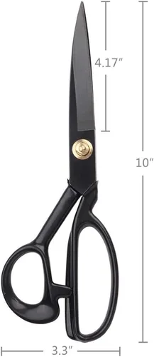 Vista 2 de Tijeras de tela - Tijeras de costura de 8 pulgadas, tijeras de costura, tijeras de modista para cortar tela, ropa, cuero, materias primas