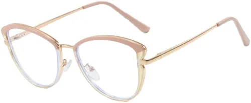 Vista 6 de Shiratori Blue Light Blocking Glasses with TR90 Cat Eye Frame ， Computer Glasses - Anti Eyestrain & UV Glare Protection
