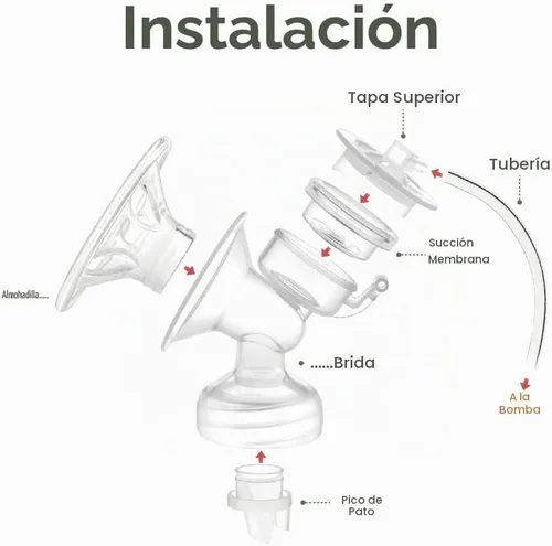 Vista 4 de Maymom Piezas de extractor de leche compatibles con el extractor de leche Philips Avent Comfort SCF332/334, de un lado; incluye brida, válvula