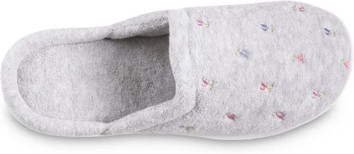 Vista 5 de isotoner Pantuflas tipo zueco bordadas extra pequeñas para mujer