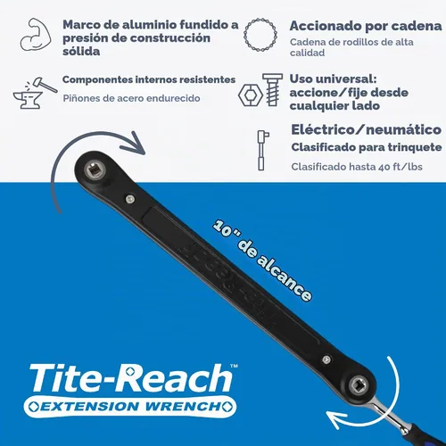 Vista 2 de TITE-REACH Llave de extensión profesional de 1/4 pulgadas