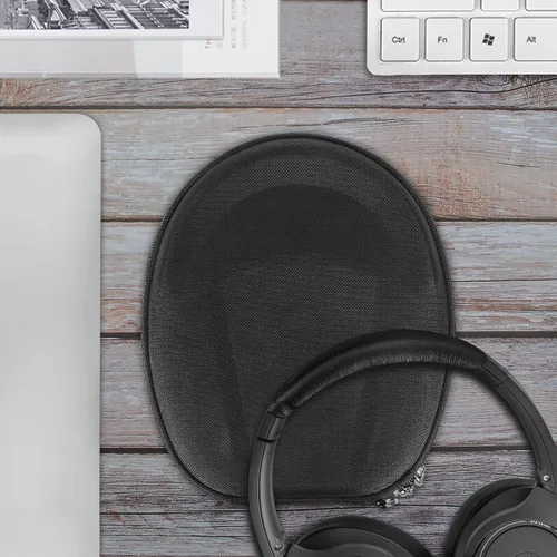 Vista 6 de Geekria Shield - Funda para auriculares compatible con Audio-Technica ATH-SR30BT, ATH-ESW9, ATH-SJ1, bolsa de transporte de viaje de repuesto