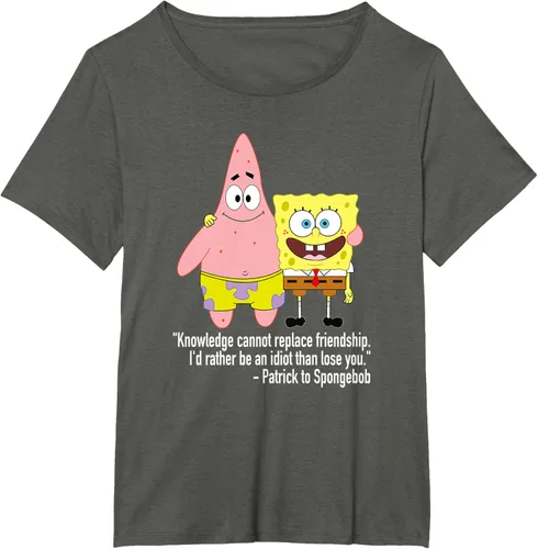 Vista 48 de Mademark x SpongeBob SquarePants - Patrick & SpongeBob - Camiseta de la amistad Asfalto