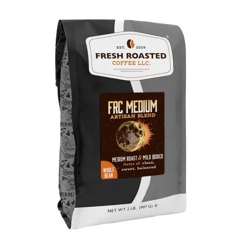 Vista 17 de Fresh Roasted Coffee, Blackbeard's Revenge, 12 onzas, tostado medio, Kosher, grano entero