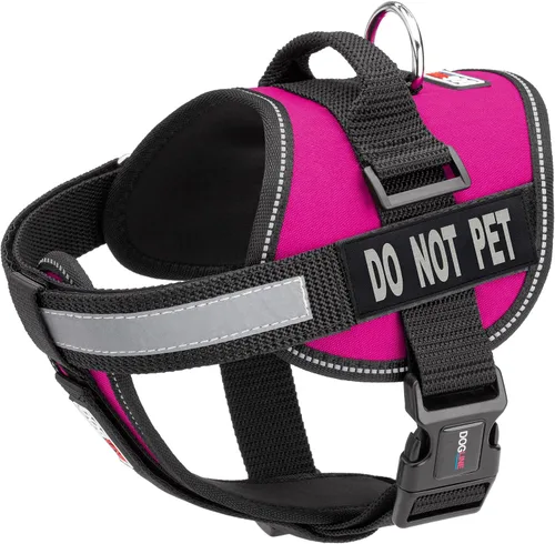 Vista 20 de Dogline Arnés de chaleco para perros y 2 parches extraíbles para no mascotas, XS/de 15 a 19 pulgadas, verde