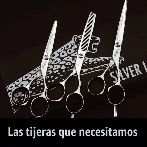 Vista 3 de Jaguar Tijeras White Line Silver Ice 6" Profesional, Ergonómico, Corte de Pelo de Acero, Recorte