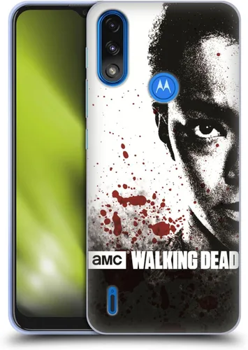 Vista 10 de Head Case Designs Officially Licensed AMC The Walking Dead Blood Bath Daryl Gore Soft Gel Case Compatible with Moto E7 Power/Moto E7i Power