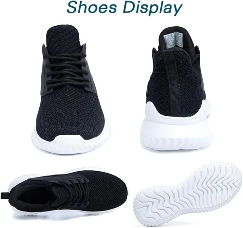 Vista 2 de Akk Womens Walking Shoes - Slip On Tennis Running Shoes Memory Foam Lightweight Work Sneakers for Indoor Outdoor Gym