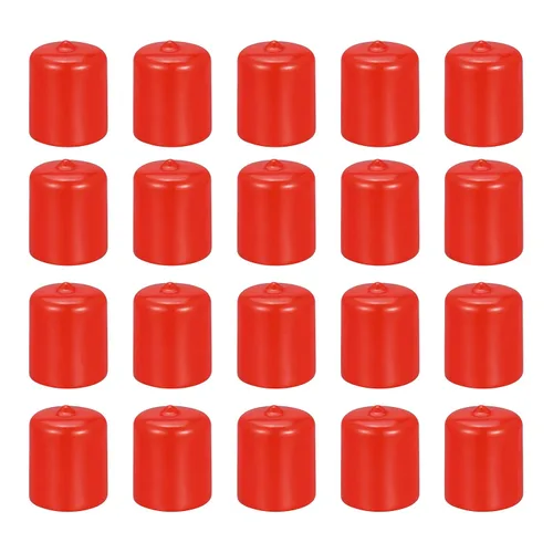 Vista 21 de DMiotech Paquete de 20 protectores de rosca de tornillo negros de identificación de 0.079 pulgadas (0.079 in), tapas de goma para pernos