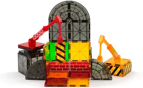 Vista 7 de MAGNA-TILES Builder - Juego de construcción magnética de 32 piezas, la marca original de construcción magnética