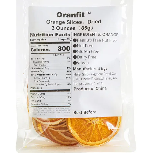 Vista 2 de Oranfit Rebanadas de naranja seca 3oz/85g (23 a 37 rebanadas)