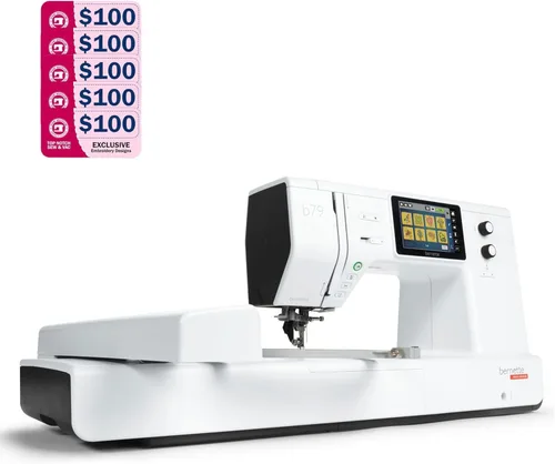 Vista 2 de Bernette Paquete de máquina de coser y bordar B79 con paquete de software avanzado