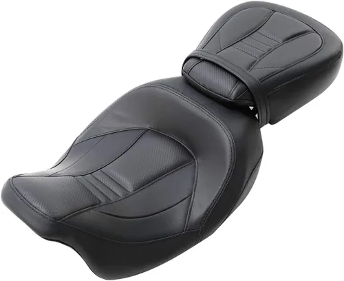 Vista 2 de XFMT Asiento de motocicleta para dos personas. Para Harley Davidson Touring 2009 a 2020.