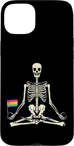 Vista 9 de Skeleton Yoga Pansexual Flag Yogi Asana Pan Pride LGBT Gift Case for iPhone 17