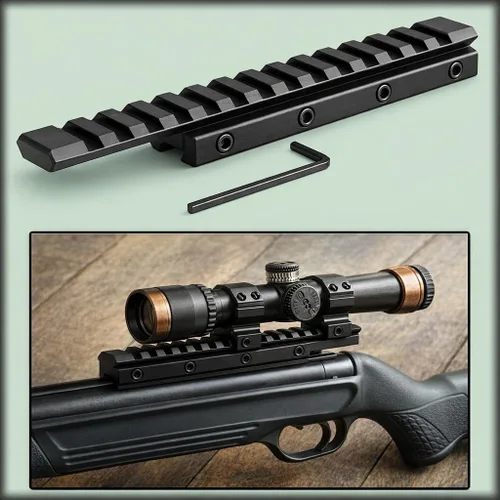 Vista 6 de GOTICAL Extensión de ranura Airgun de perfil bajo/.22 Dovetail Weaver Picatinny Rail Adapter Scope Mount Converter..