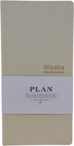 Vista 8 de Agenda semanal de bolsillo sin fecha, organizador de horarios, agenda anual, mes, semana, planificador, A6, cuadernos