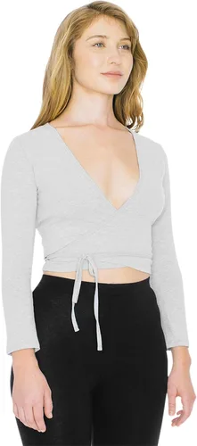 Vista 5 de American Apparel Camiseta de manga larga Julliard de algodón y elastano para mujer