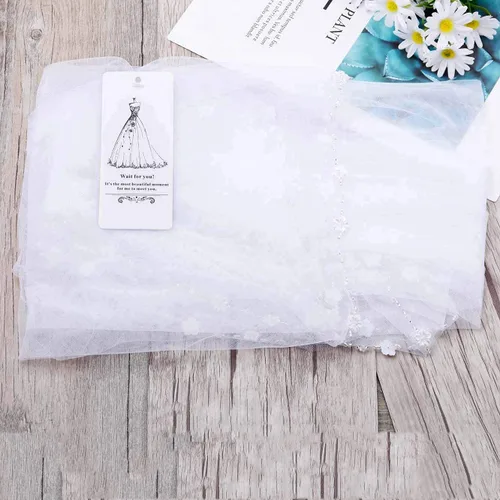 Vista 7 de Unicra Velo de novia de novia con peine velos de tul de novia accesorios de pelo para novias 1 nivel de longitud de la punta del dedo 35.4 pulgadas