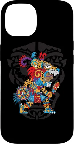 Vista 4 de Funda para iPhone 11 Aztec Jaguar Ancient Warrior Native Mexican Mythology