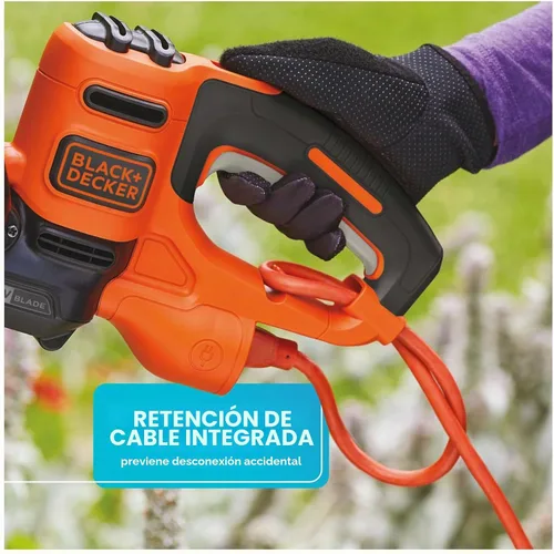 Vista 5 de BLACK+DECKER Cortasetos con sierra, 20 pulgadas, con cable (BEHTS300)