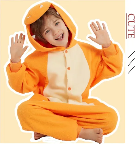 Vista 3 de SWEETXIN Pijama unisex para adultos y niños, para Halloween, Navidad, ropa de dormir, traje de cosplay para mujeres y hombres