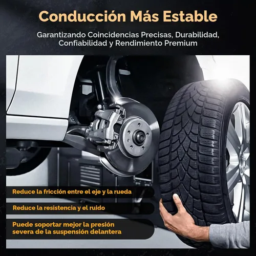 Vista 7 de 2 PIEZAS de conjunto de rodamiento de cubo de rueda de estriberas delanteras para Ford Fusion 2006-2012, para Mercury Milan 2006-2011, para Lincoln