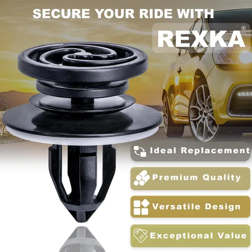 Vista 4 de Rexka 10 clips de panel de moldura de puerta interior con sellador compatibles con Volkswagen 8E0-868-243 Audi A4 B6 B7 S4 RS4 Cabriolet Quattro