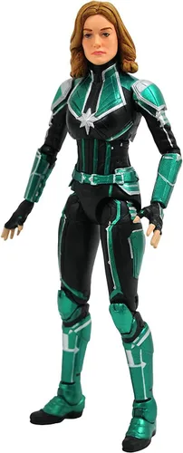 Vista 7 de Diamond Select Toys Marvel Select: Figura de acción de Captain Marvel (Starforce Uniforme)