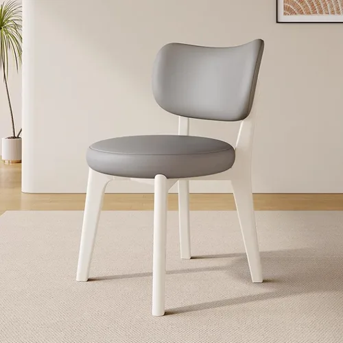 Vista 48 de Juego de sillas de comedor de madera de 1/2/4, sillas de cocina con respaldo curvo, silla de vestíbulo, silla de comedor tapizada, silla de comedor