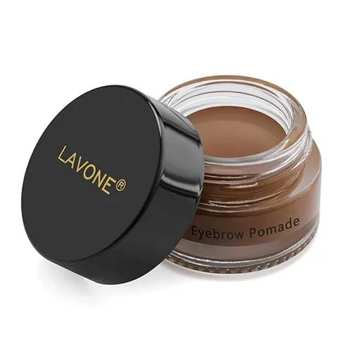 Vista 7 de Pomada de cejas – Pomada impermeable para cejas para resultados duraderos, fórmula a prueba de manchas y resistente al sudor, maquillaje natural