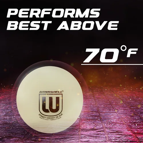 Vista 5 de Winnwell Pelotas deportivas de hockey callejero – Pelotas para interiores y exteriores con bolsa de almacenamiento – Ideal para juegos de hockey