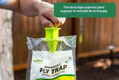 Vista 3 de RESCUE! Trampa para moscas colgante desechable para exteriores - 2 trampas