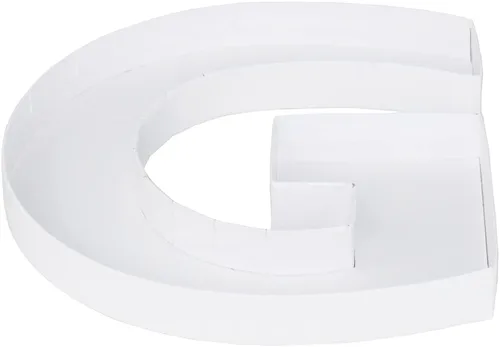 Vista 25 de WENPACK 8" Pequeños Recortes de Letra de Cartón Rellenables en Forma de Papel Maché Cortados en Forma de Letra, Bandeja para Dulces, Envase