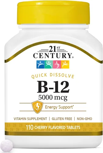 Vista 10 de 21st Century B 12 tabletas de liberación prolongada de 1000 mcg, 110