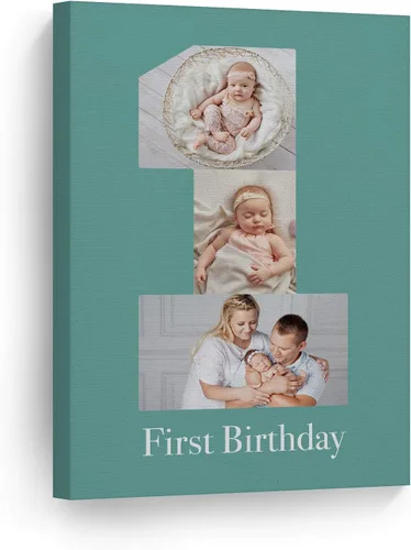 Vista 10 de Smile Art Design Impresión en lienzo personalizada: arte de pared con fotos personalizadas, hecho a pedido en Estados Unidos, lienzo premium