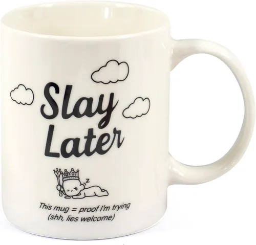 Vista 10 de Zenply Taza de café con texto en inglés "Best Dad Coffee", 11 onzas, divertida taza novedosa, impresa en ambos lados, regalo perfecto para papá