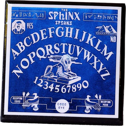 Vista 4 de Vintage Halloween Spirit Board Drink Coaster Set