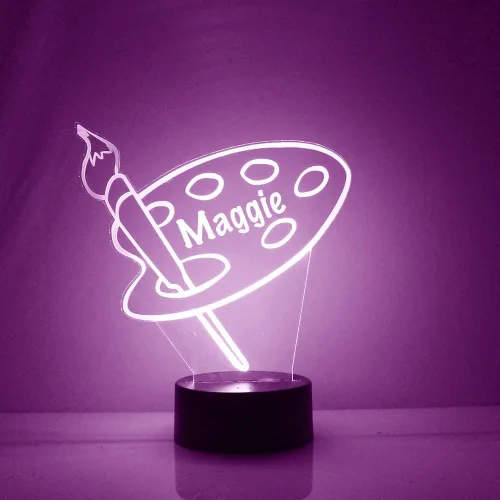 Vista 8 de Luz de noche personalizada para barbería con letrero LED de poste de barbero con mando a distancia, pantalla iluminada con nombre o imagen Peluquero
