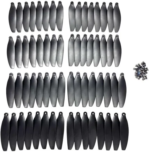 Vista 8 de E88EVO Plegable RC Quadcopter Piezas de repuesto Hélices de hoja con accesorios de tornillo para E88 EVO Drone (16 PCS)
