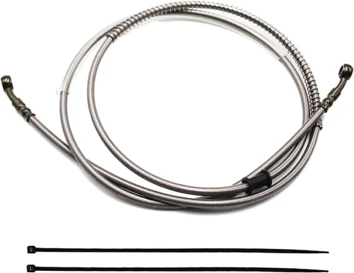 Vista 11 de PRO BAT Manguera de línea de freno hidráulico trenzada para scooter chino GY6, ATV, Dirt Bike, Go Kart 10mm extremos Banjo, Negro