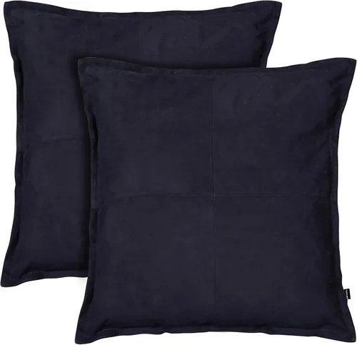 Vista 23 de Funda de almohada de piel de cordero – Funda de cojín decorativa para sofá – Fundas para sala de estar y dormitorio, 22 x 22 pulgadas – Paquete de 2