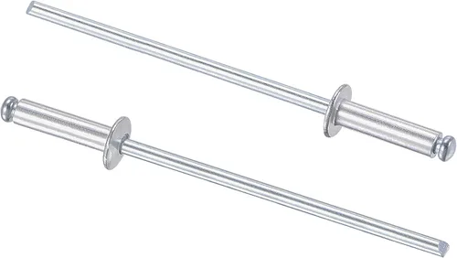 Vista 26 de uxcell Remaches ciegos, remaches de aluminio para tirar, 60 piezas tono plateado