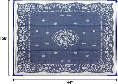 Vista 2 de Tapete reversible para exteriores Camco 42830 (8 ft x 20 ft, verde botánico)
