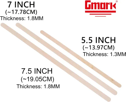 Vista 5 de Gmark Agitadores de café de madera de 5.5 pulgadas, 1000 ct, agitadores de bebidas de café de madera de abedul natural, extremo redondo GM1014