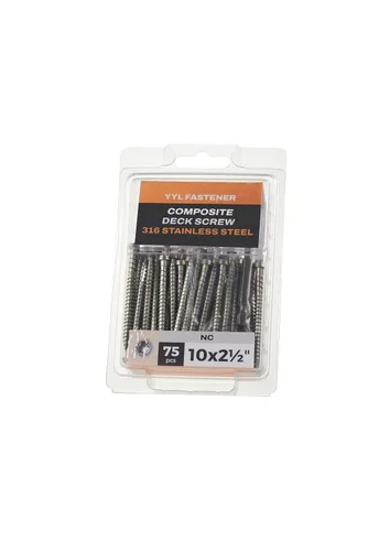 Vista 9 de Tornillos de acero inoxidable #10 x 2-1/2, tornillos autorroscantes para madera y tornillos para cubiertas compuestas con Torx T20 Star Drive, punta