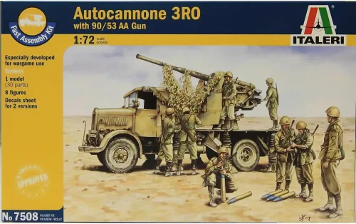 Vista 4 de Italeri Modelos 7508S, RO3 y 90/53 AA Gun 2.F.A.