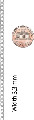 Vista 9 de LIFETIME JEWELRY Collares biselados de cadena de eslabones cubanos chapados en oro real de 24 quilates (0.118 in, 0.236 in y 0.374 in), Chapado