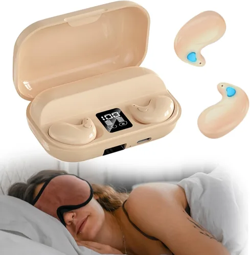 Vista 8 de Xmenha Auriculares Inalámbricos Planos Invisibles para Dormir IPX5 Impermeables Auriculares Delgados Invisibles para Dormir para Personas que