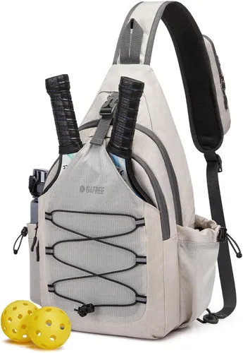 Vista 8 de G4Free Pickleball Bag, Crossbody Sling Bag for Men Women, Pickleball Backpack, Pickle Ball Paddle Bag Gifts for Sports