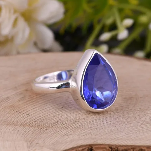 Vista 82 de PANOPLY Bio Pink Doublet Quartz Solid 925 Sterling Silver Ring for Women